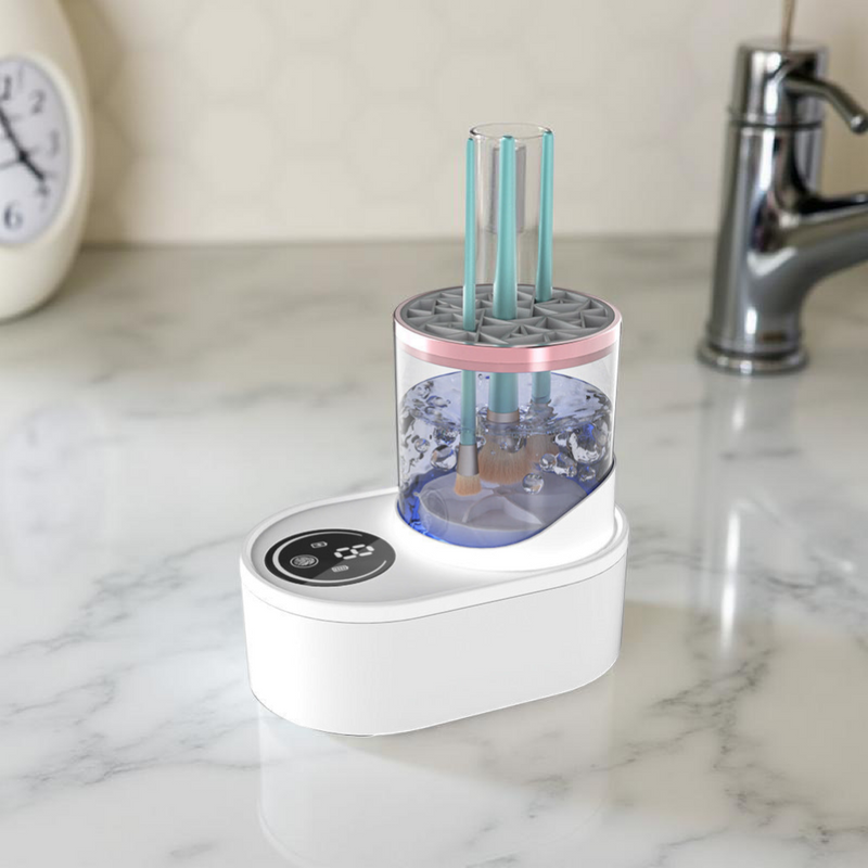 Nettoyant de brosse de maquillage électrique rechargeable brosse de maquillage outil de nettoyage automatique brosse de maquillage dispositif de nettoyage