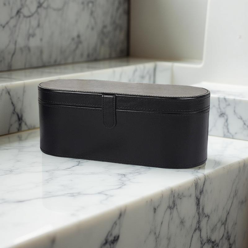 Portable PU - étui de voyage en cuir pour Dyson Supersonic, pour le stockage, la protection et la poussière - l'épreuve.